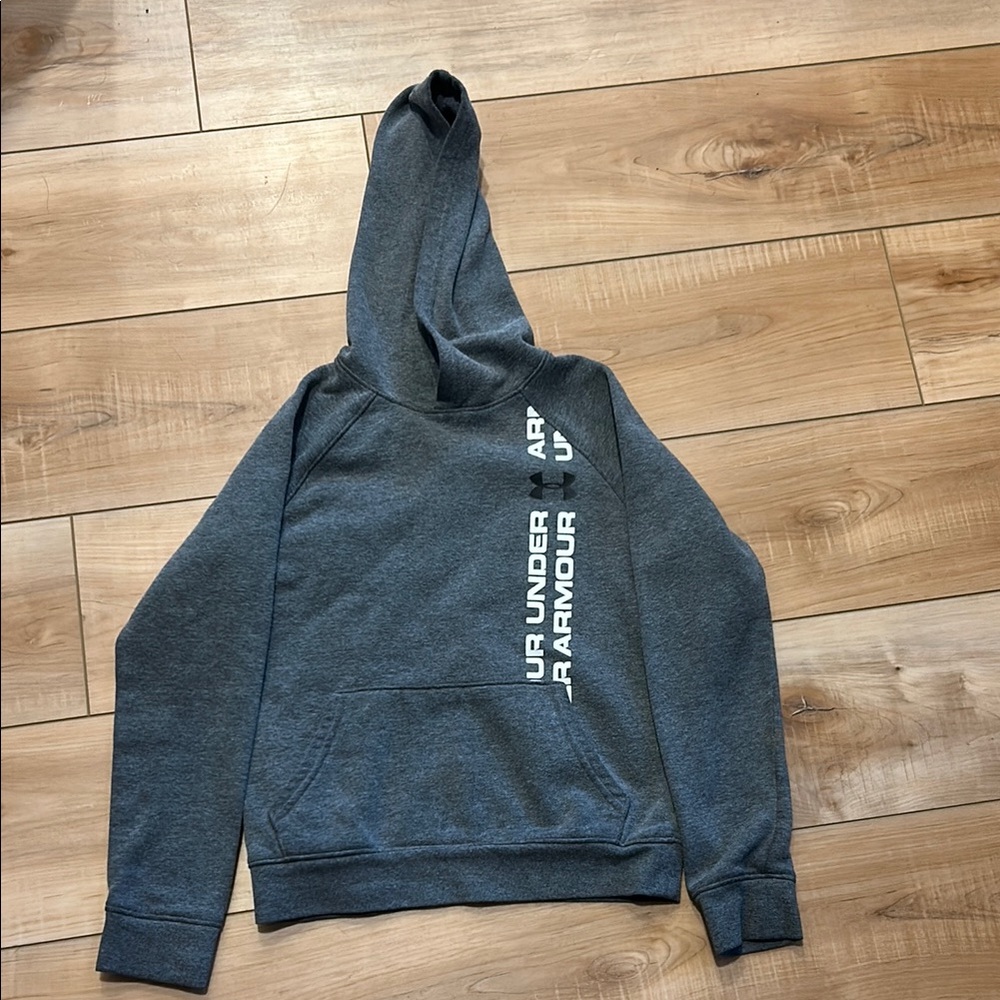 Under Armour Gray Pullover Hoodie with Hood